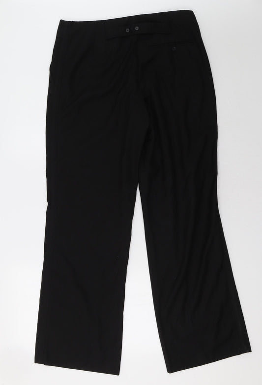 H&M Womens Black   Trousers  Size 34 L32 in