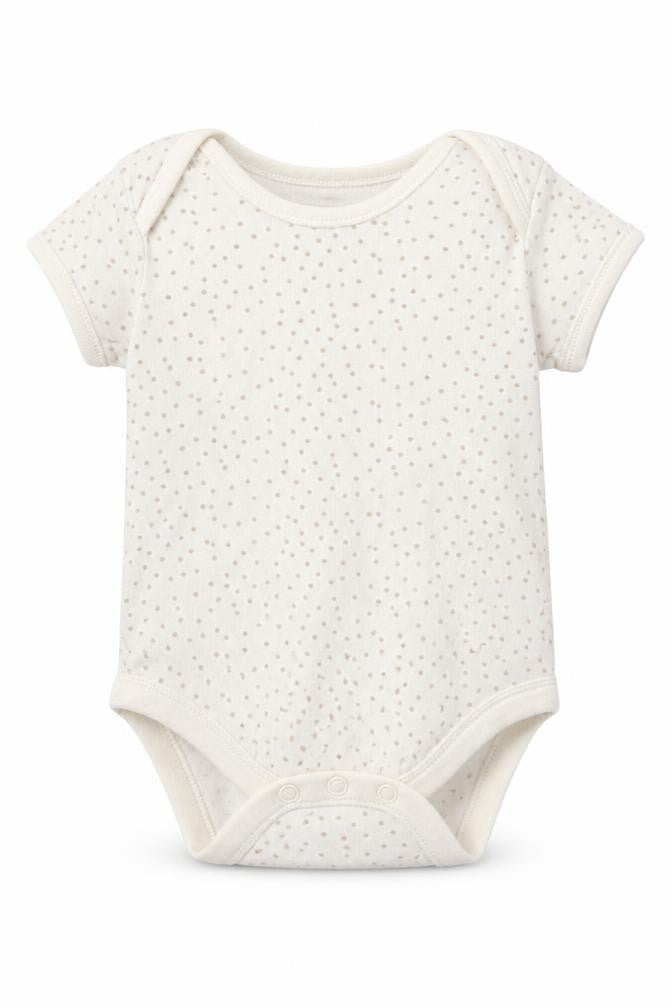 George Baby Beige Polka Dot  Babygrow One-Piece Size 6-9 Months