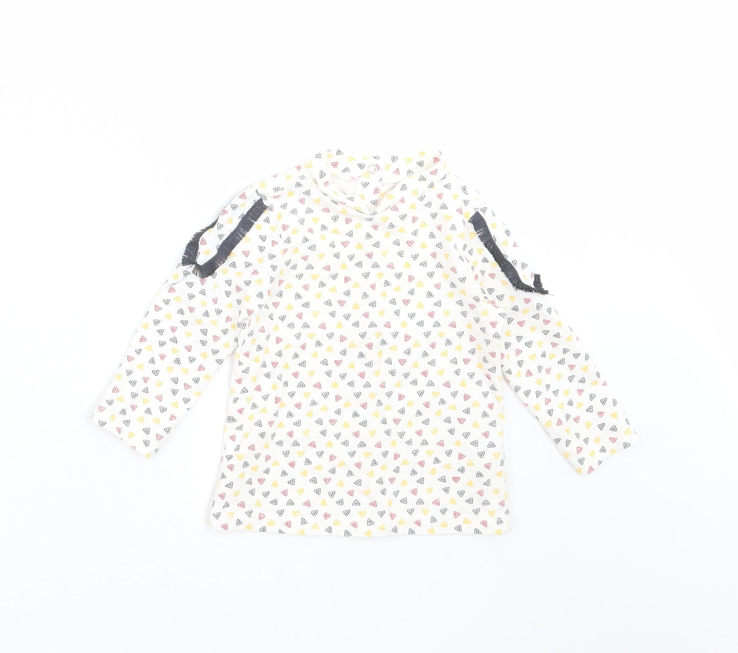Orchestra Girls Ivory Geometric  Basic T-Shirt Size 12 Months