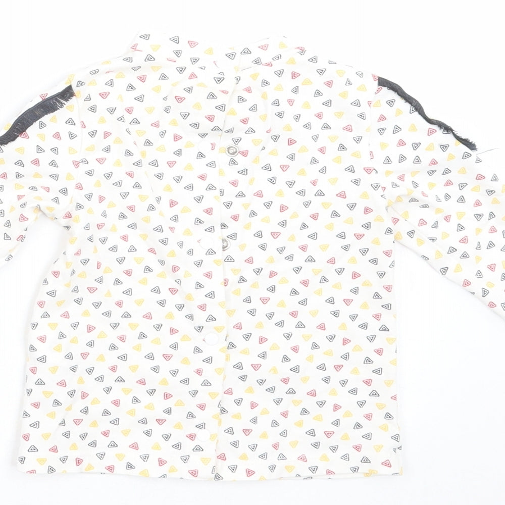 Orchestra Girls Ivory Geometric  Basic T-Shirt Size 12 Months