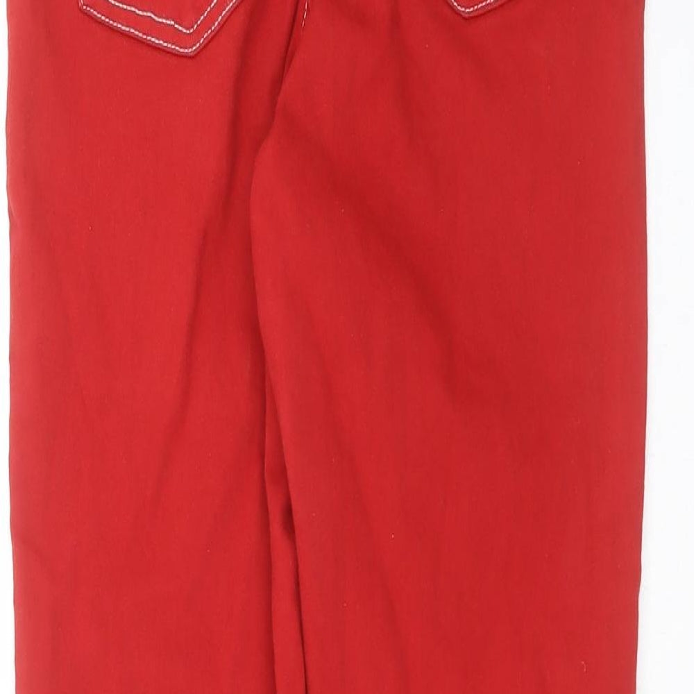 Topshop Womens Red  Denim Skinny Jeans Size 30 in L27 in
