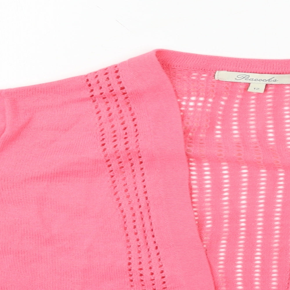 Peacocks Womens Pink   Cardigan Jumper Size 12