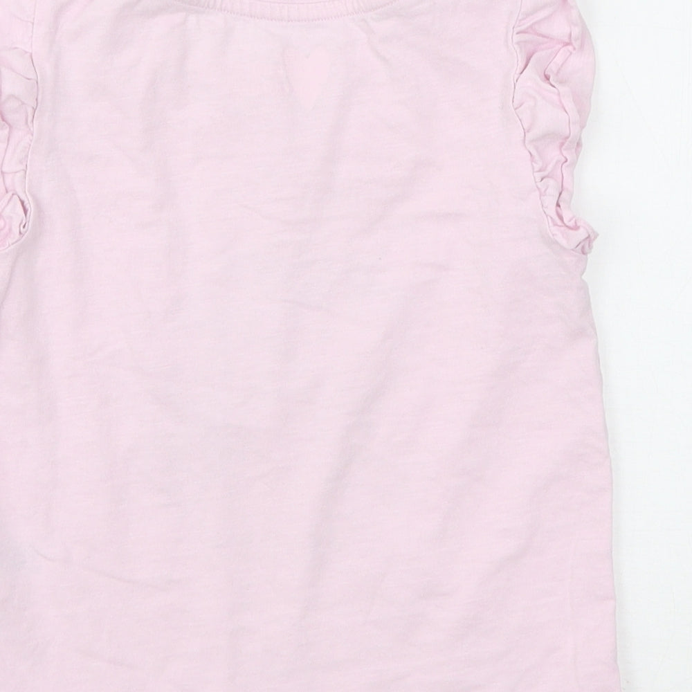 Matalan Girls Pink   Basic T-Shirt Size 5 Years