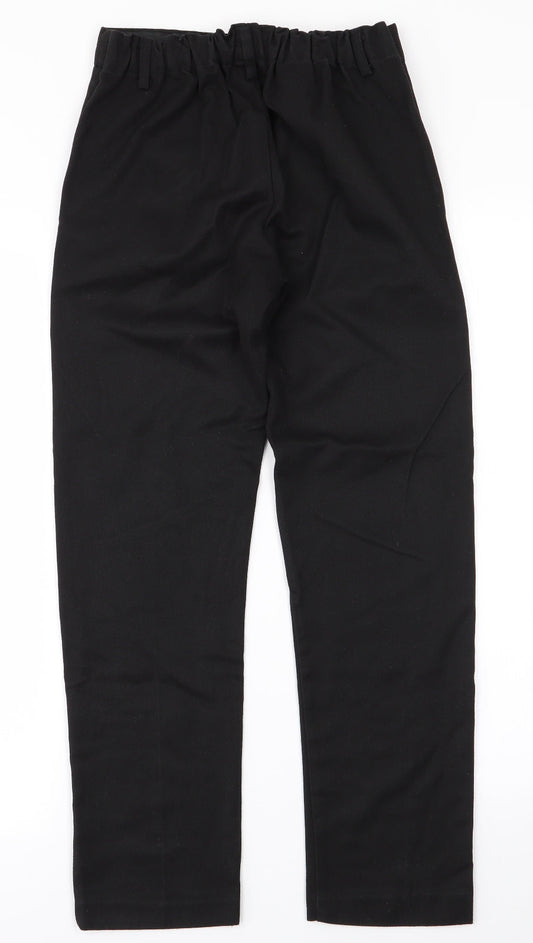 Preworn Boys Black   Dress Pants Trousers Size 11-12 Years