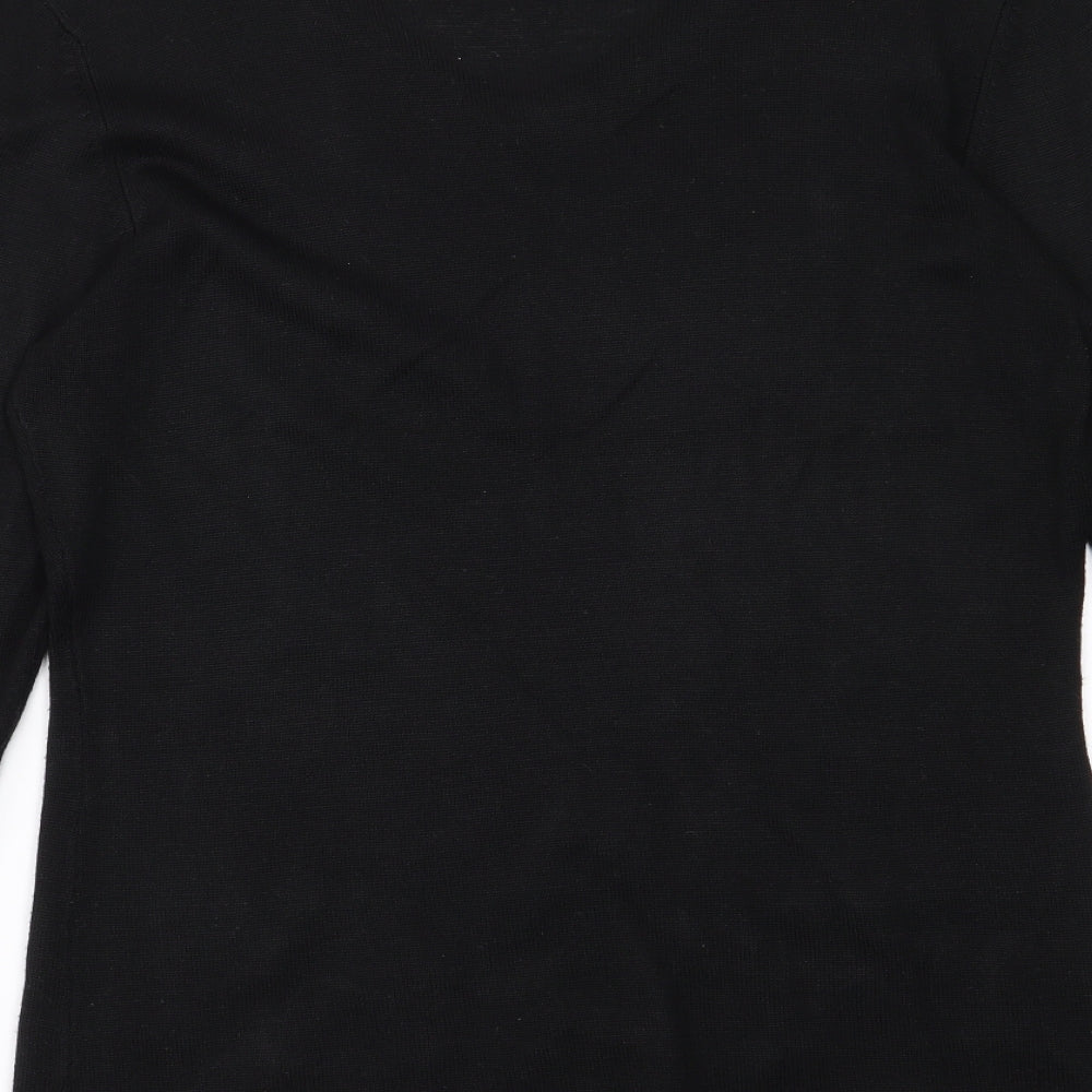 Canda Womens Black   Pullover Jumper Size S