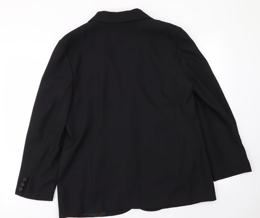 French Kiss Womens Black   Jacket Blazer Size 16