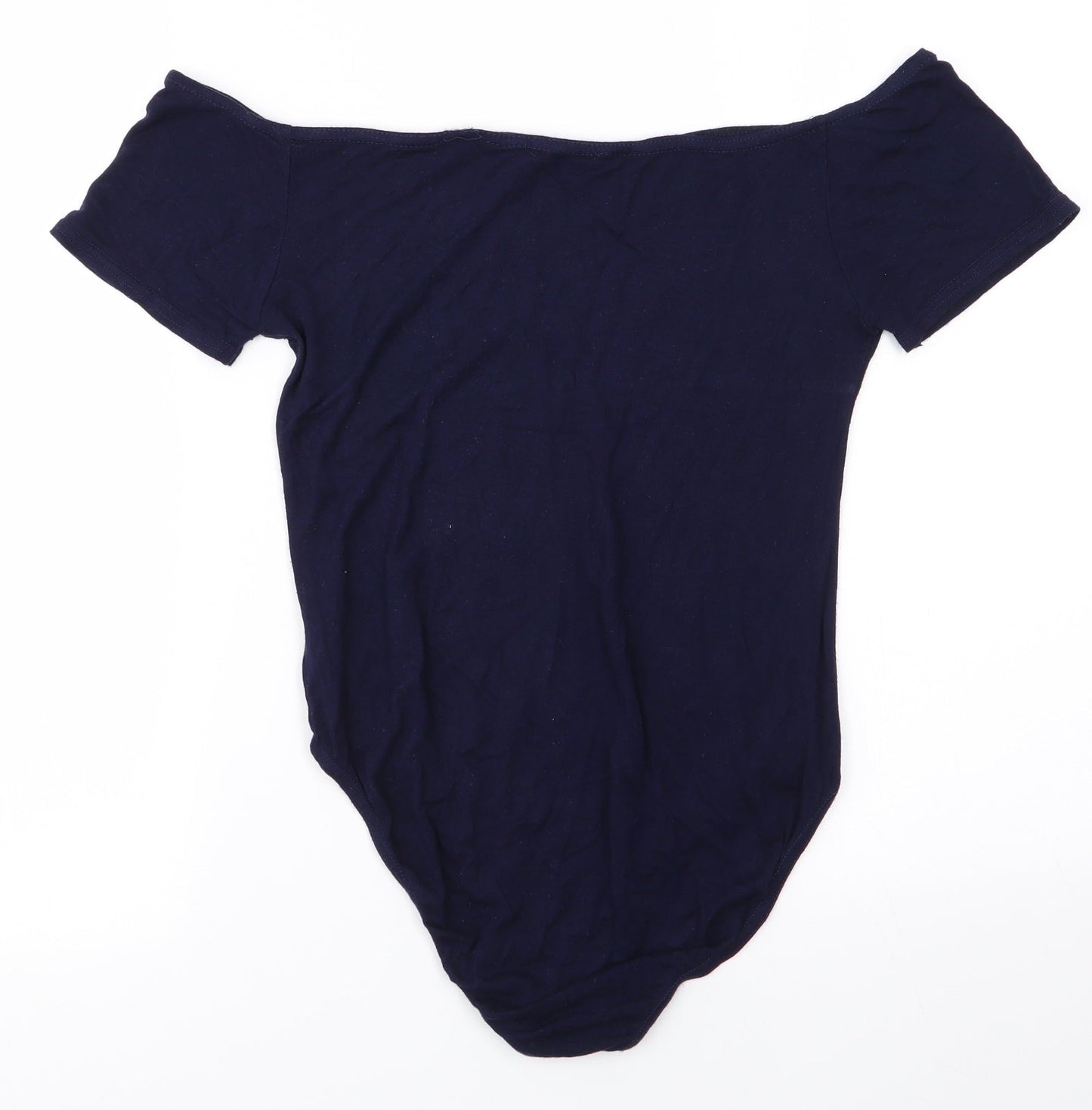 Boohoo Womens Blue   Bodysuit One-Piece Size 12