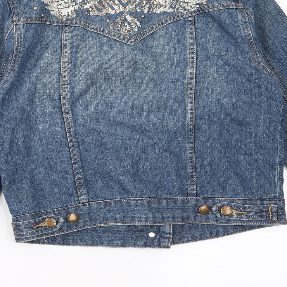 Topshop Womens Blue   Jacket  Size 10