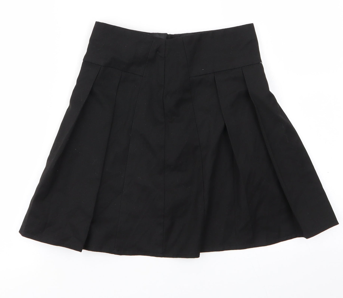George Girls Black   Pleated Skirt Size 10-11 Years