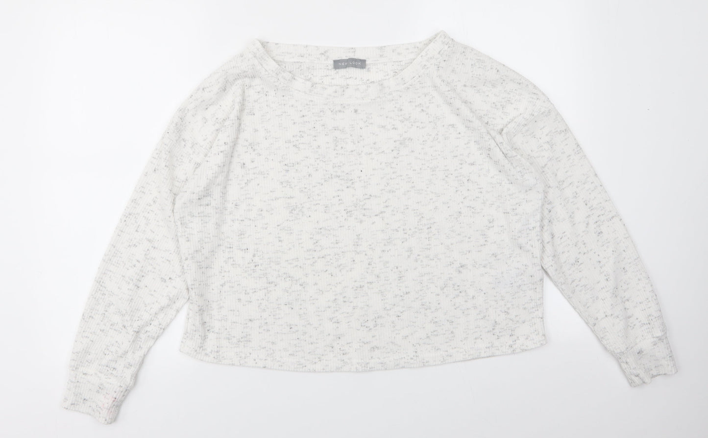 New Look Womens White   Pullover Jumper Size L