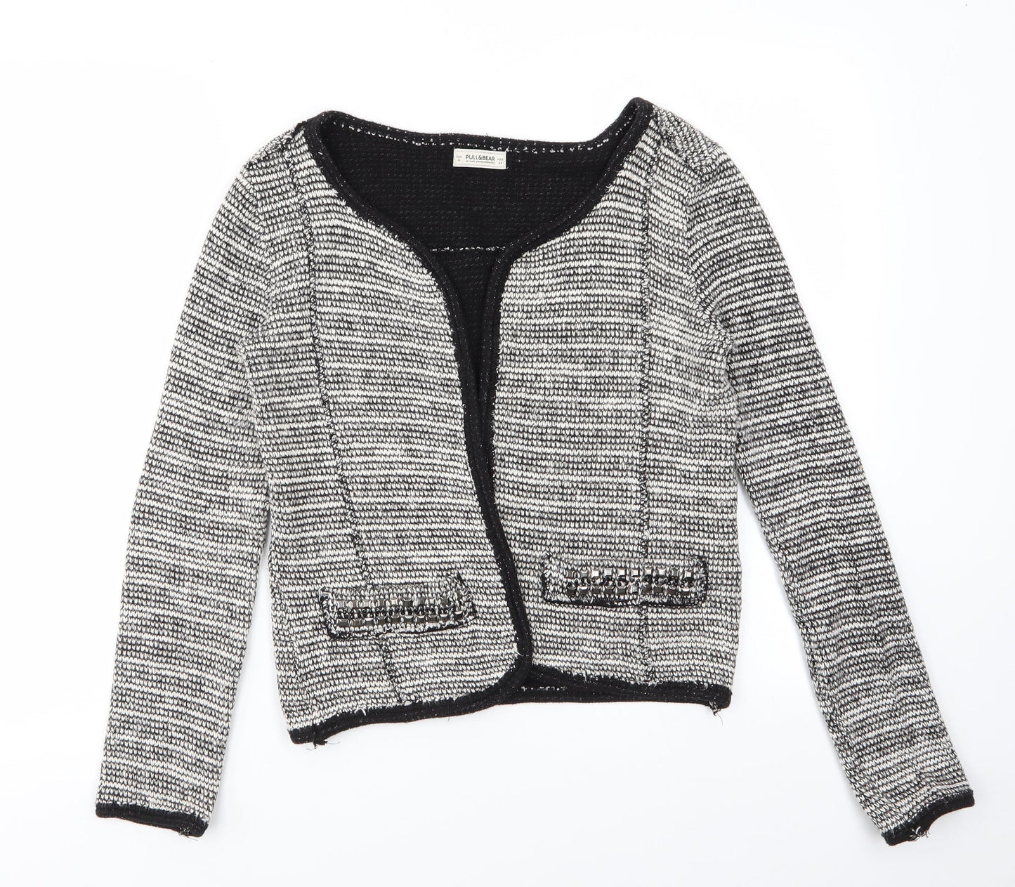 Pull & Bear Womens White   Shrug Jumper Size M