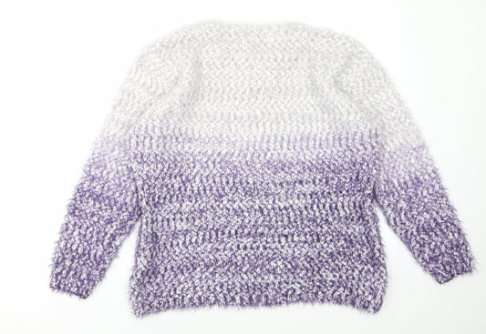 Nina Murati Womens Purple   Pullover Jumper Size XL