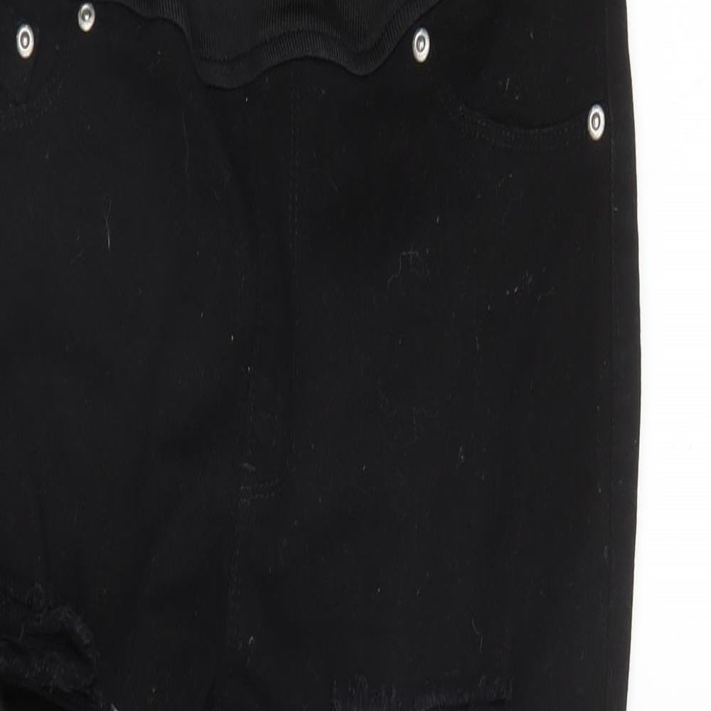 Boohoo Womens Black  Denim Skinny Jeans Size 10 L27 in