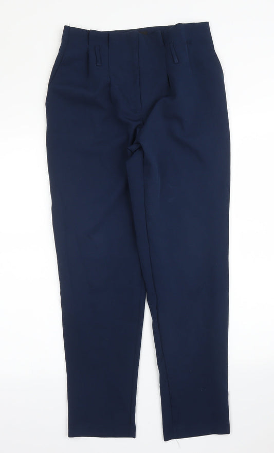 New Look Womens Blue   Carrot Trousers Size 8 L28 in
