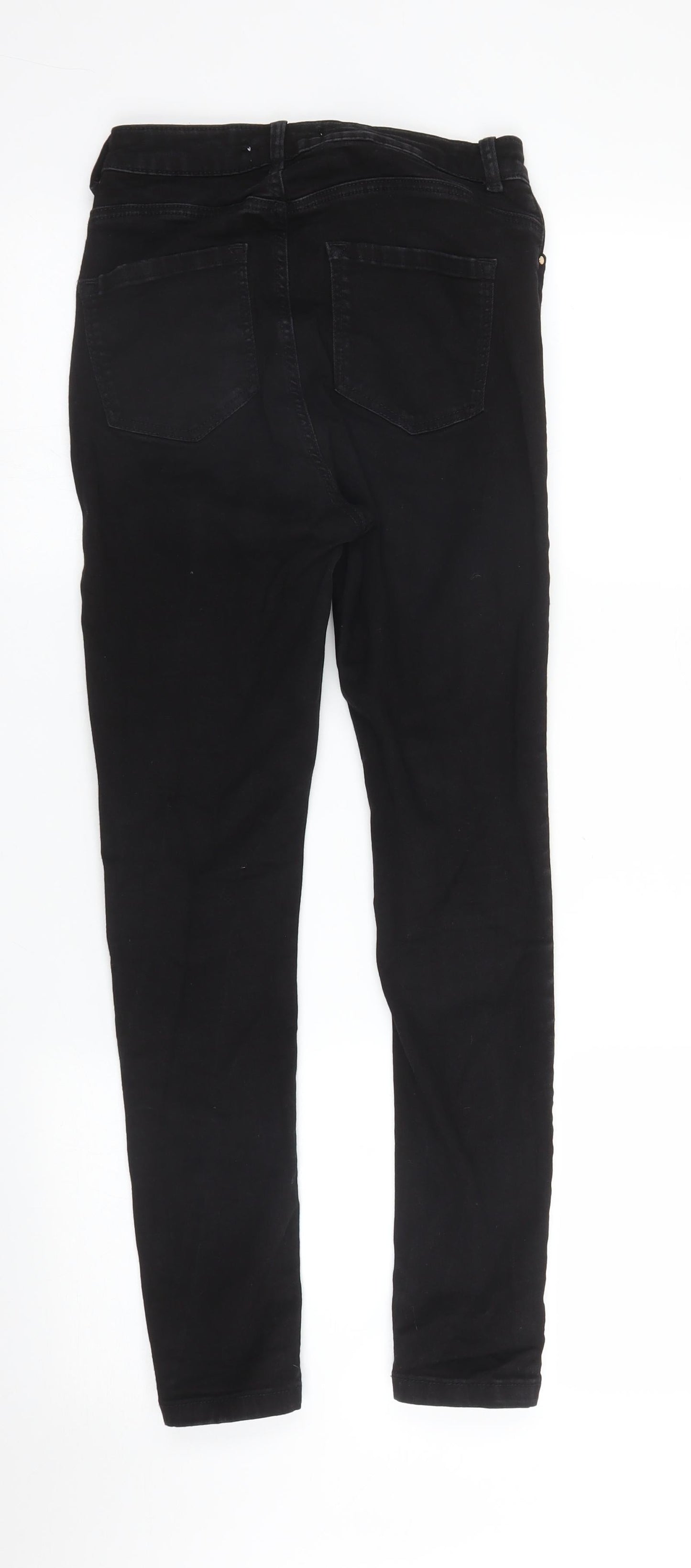 Dorothy Perkins Womens Black  Denim Skinny Jeans Size 8 L25 in