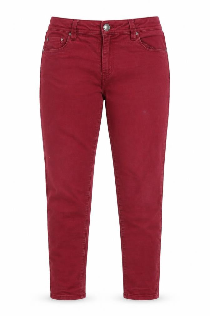 Preworn Womens Purple  Denim Skinny Jeans Size 12 L25 in