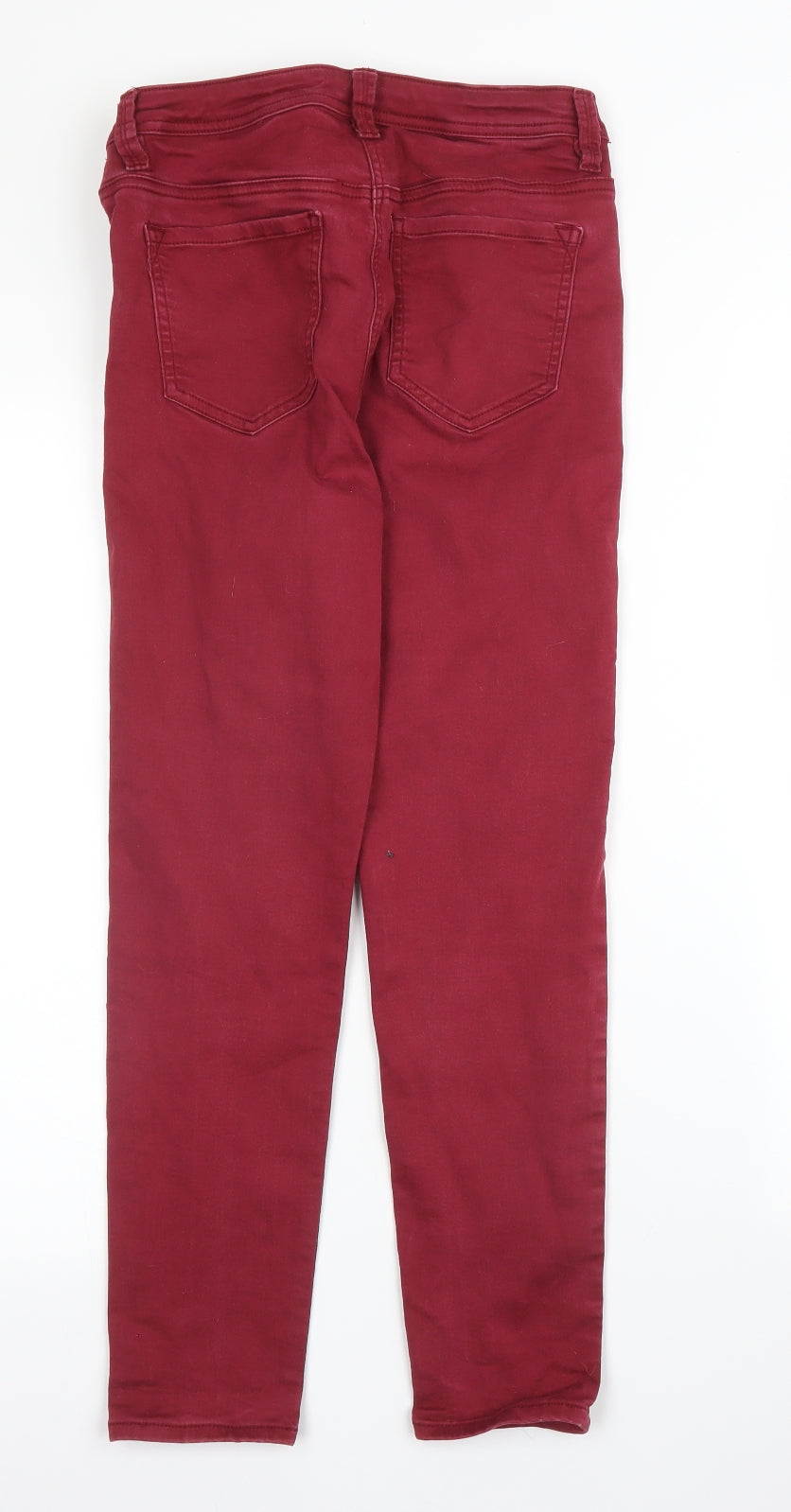 Preworn Womens Purple  Denim Skinny Jeans Size 12 L25 in