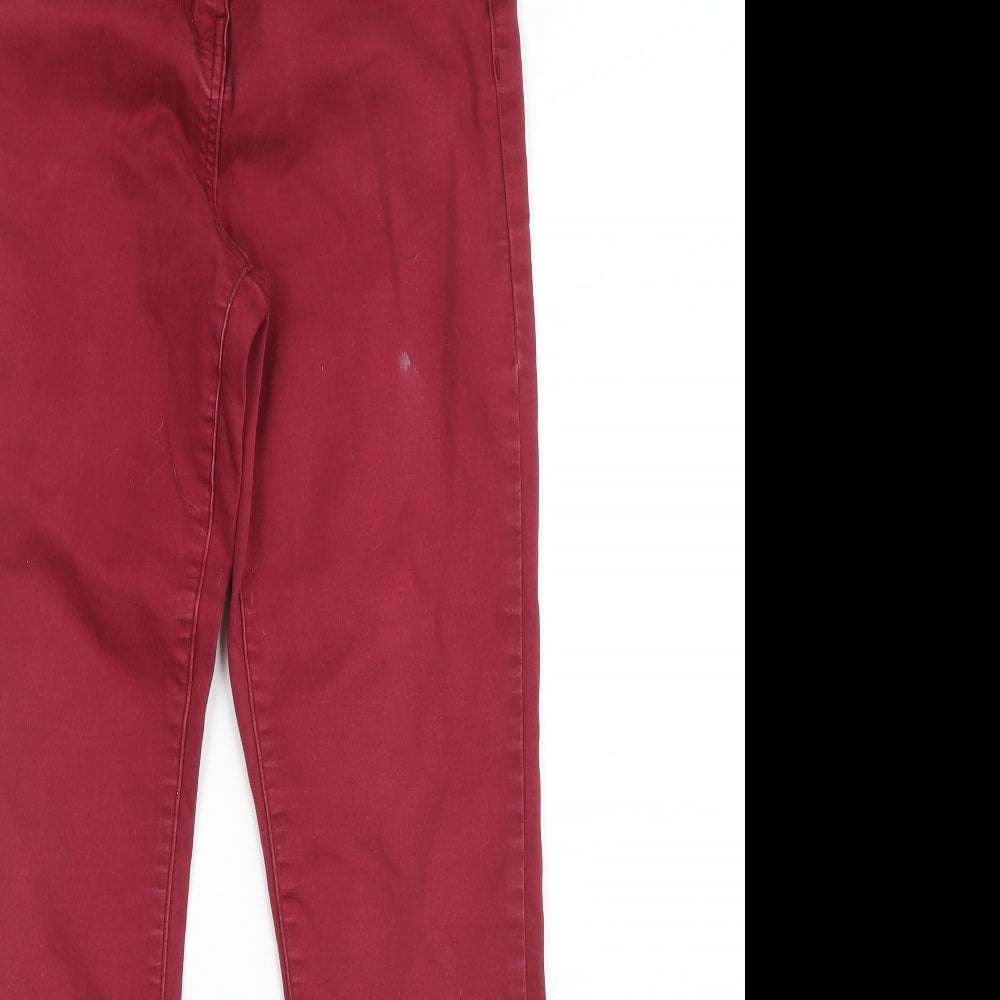 Preworn Womens Purple  Denim Skinny Jeans Size 12 L25 in