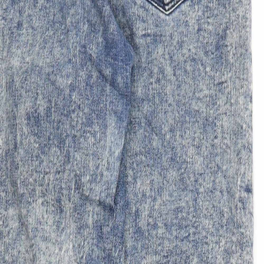H&M Womens Blue  Denim Mom Jeans Size 6 L27 in