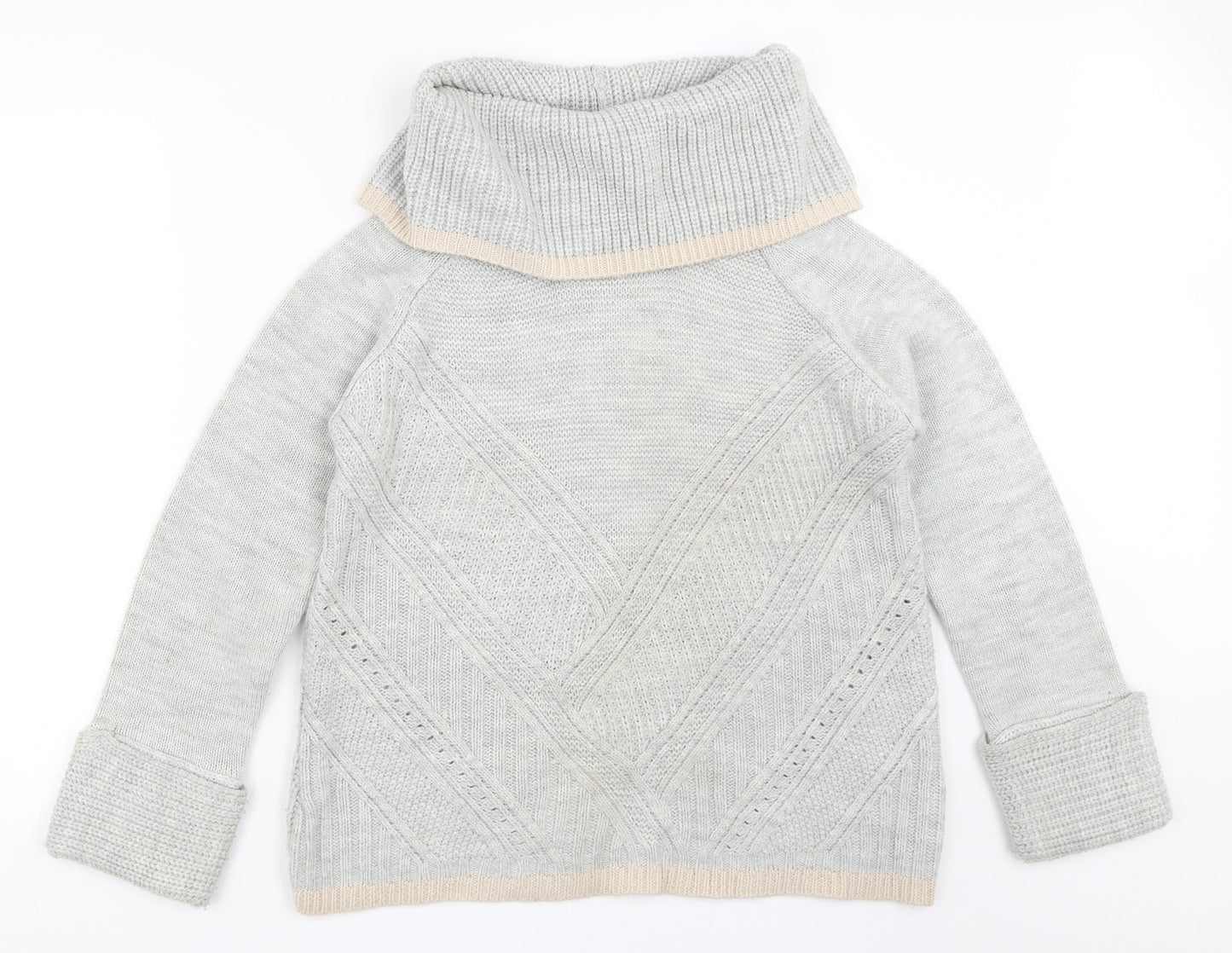 Oasis Womens Grey   Pullover Jumper Size M