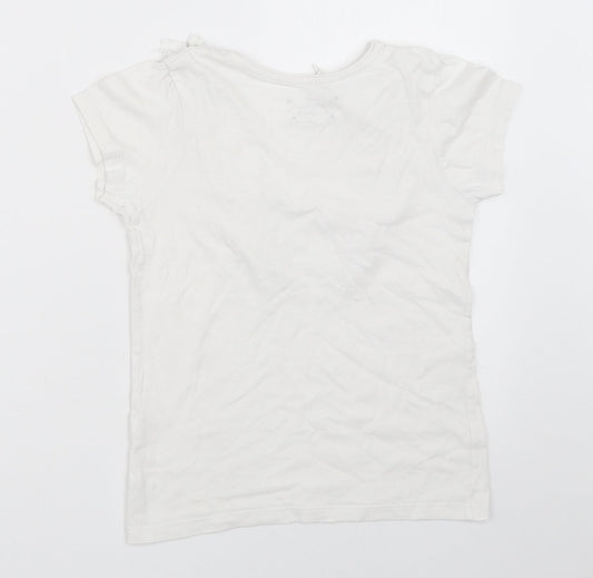 Primark Girls White   Basic T-Shirt Size 7-8 Years