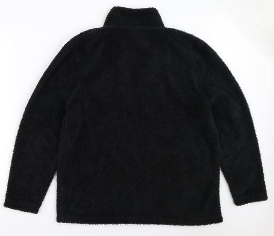 Studio Womens Black   Henley Sweatshirt Size 2XL