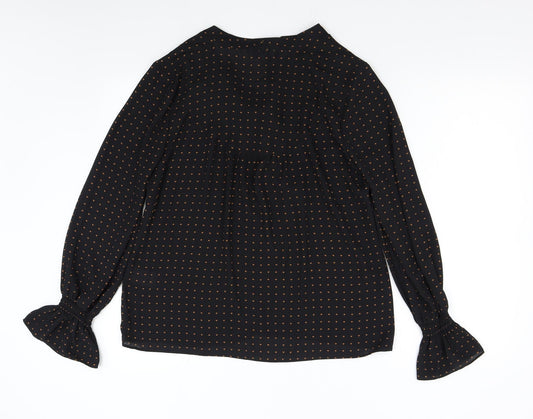 Warehouse Womens Black   Basic Blouse Size 12  - Hearts