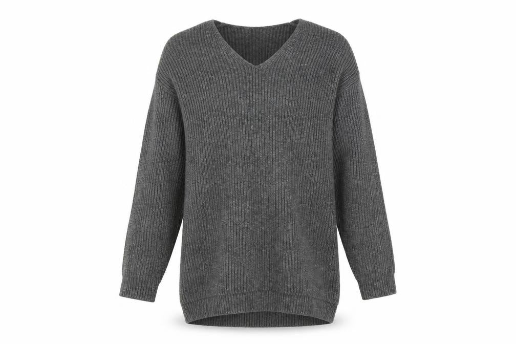 H&M Mens Grey  Knit Pullover Jumper Size S