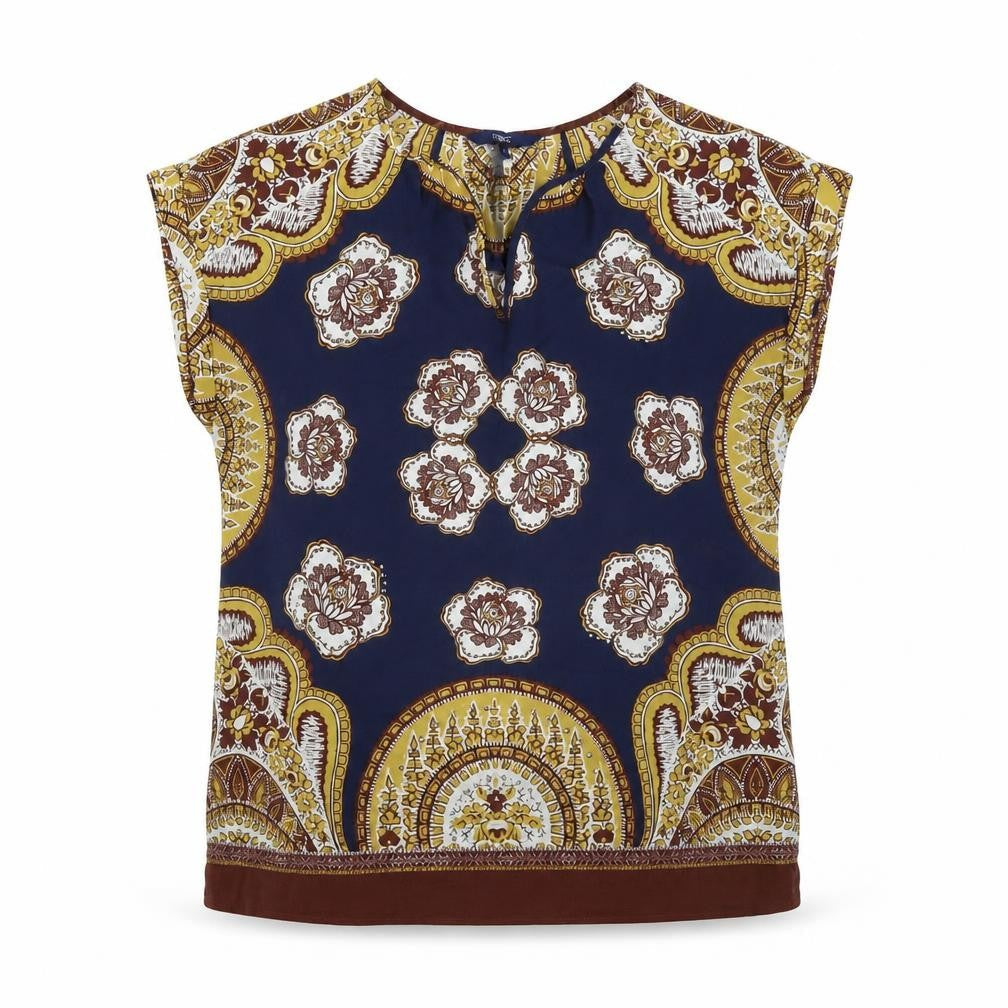 NEXT Womens Multicoloured Geometric  Basic Blouse Size 8