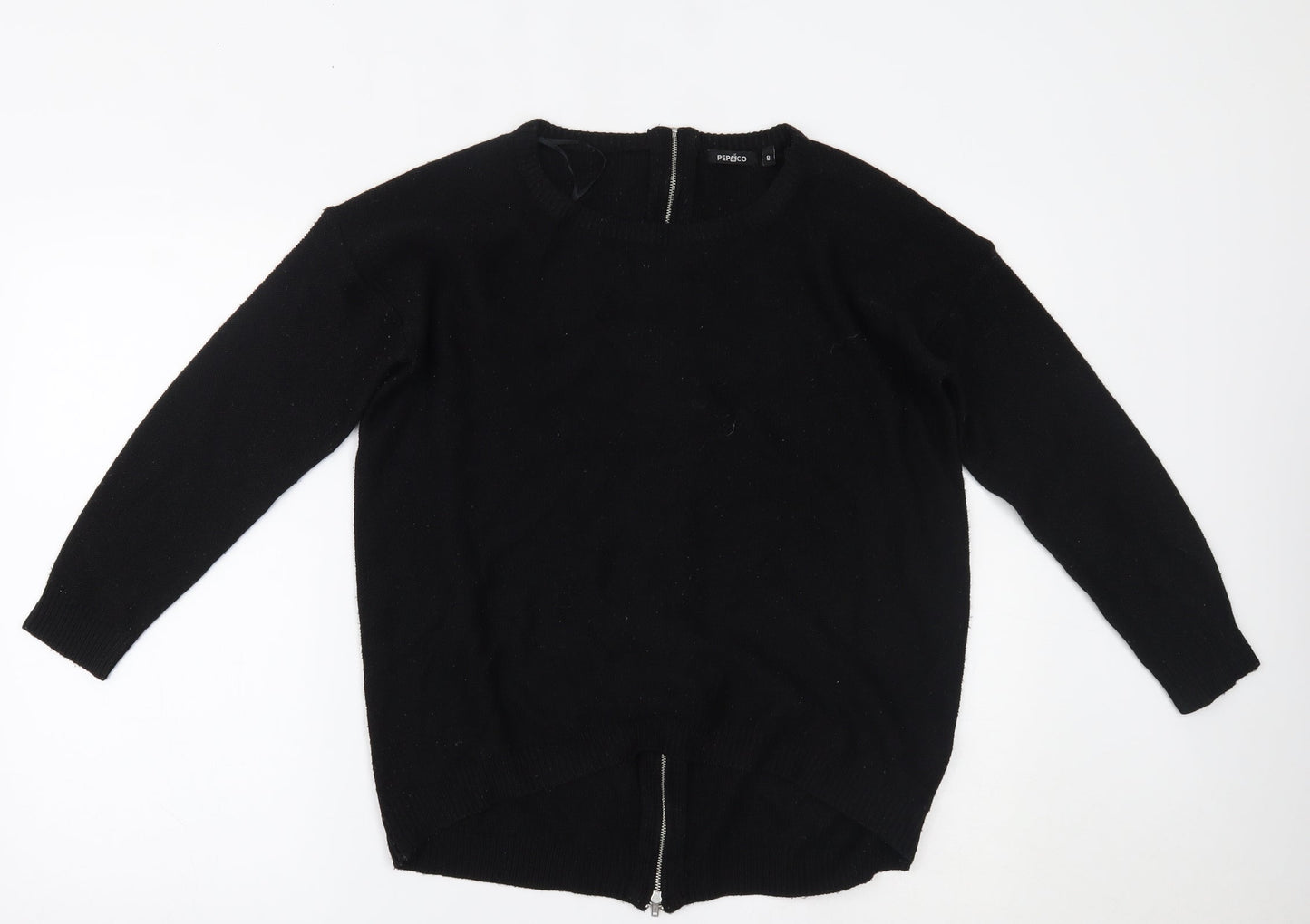 pep&co Womens Black   Pullover Jumper Size 8