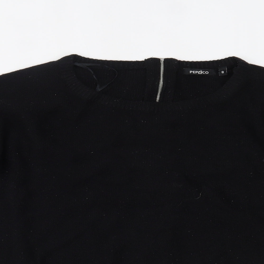 pep&co Womens Black   Pullover Jumper Size 8