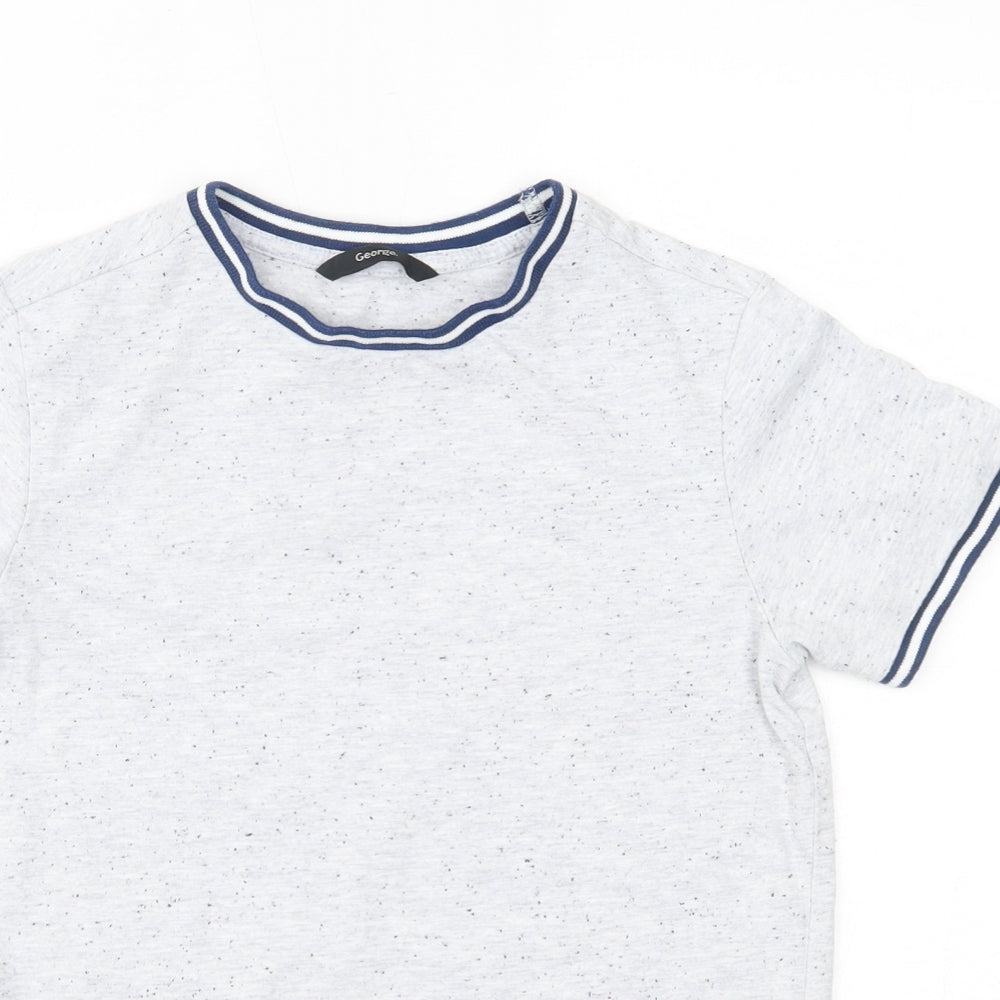 George Boys Grey   Basic T-Shirt Size 9-10 Years