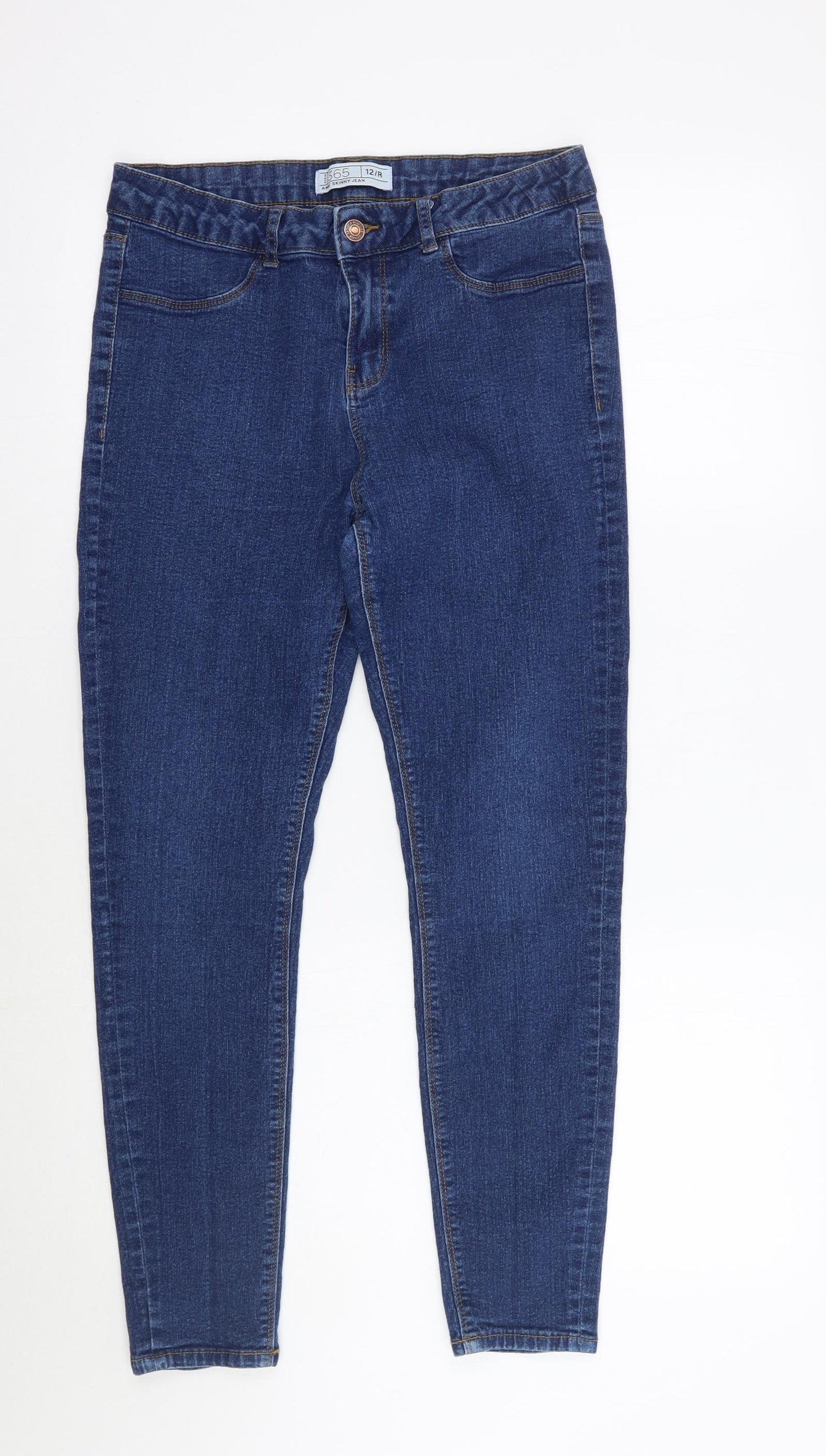 365 denim Womens Blue   Skinny Jeans Size 12 L26 in