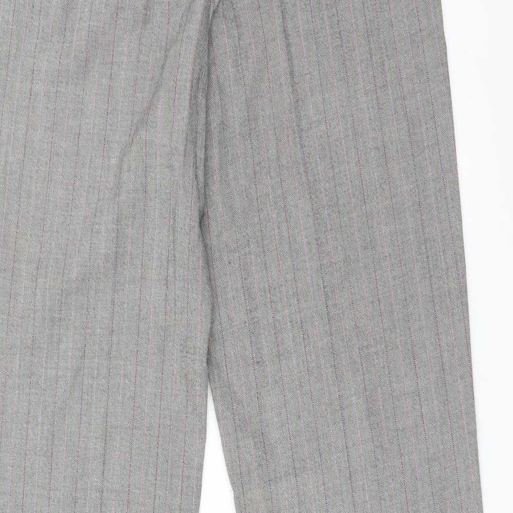 M&S Womens Multicoloured Check  Dress Pants Trousers Size 10 L30 in