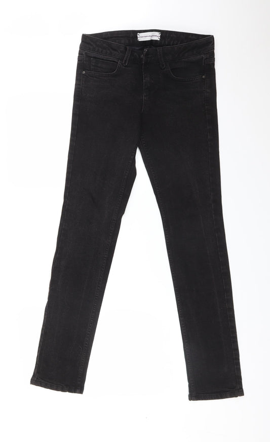 Topshop Womens Black   Skinny Jeans Size 28 L32 in