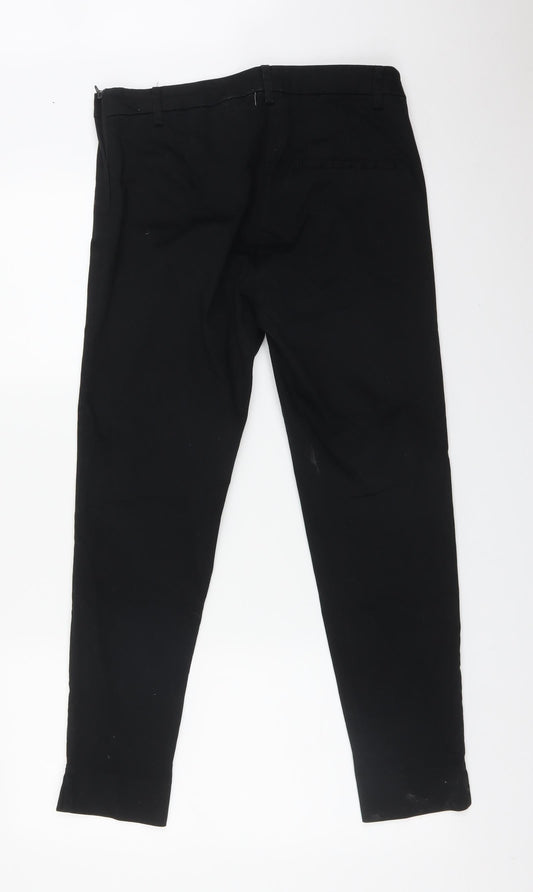 H&M Womens Black   Trousers  Size 10 L27 in