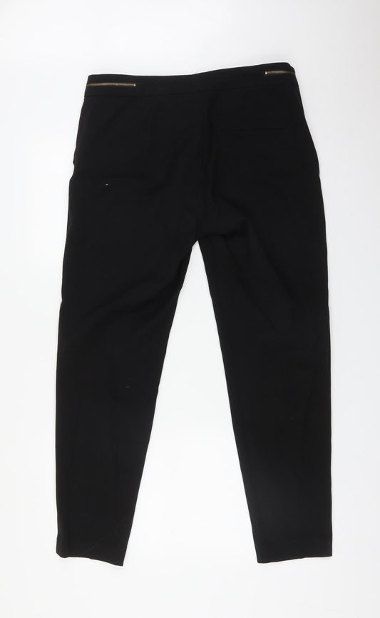 H&M Womens Black   Trousers  Size 12 L30 in