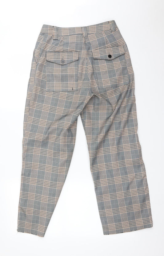 ASOS Womens Multicoloured Check  Trousers  Size 8 L26 in