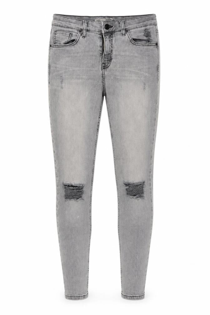 Topshop Womens Grey   Skinny Jeans Size 26 L32 in