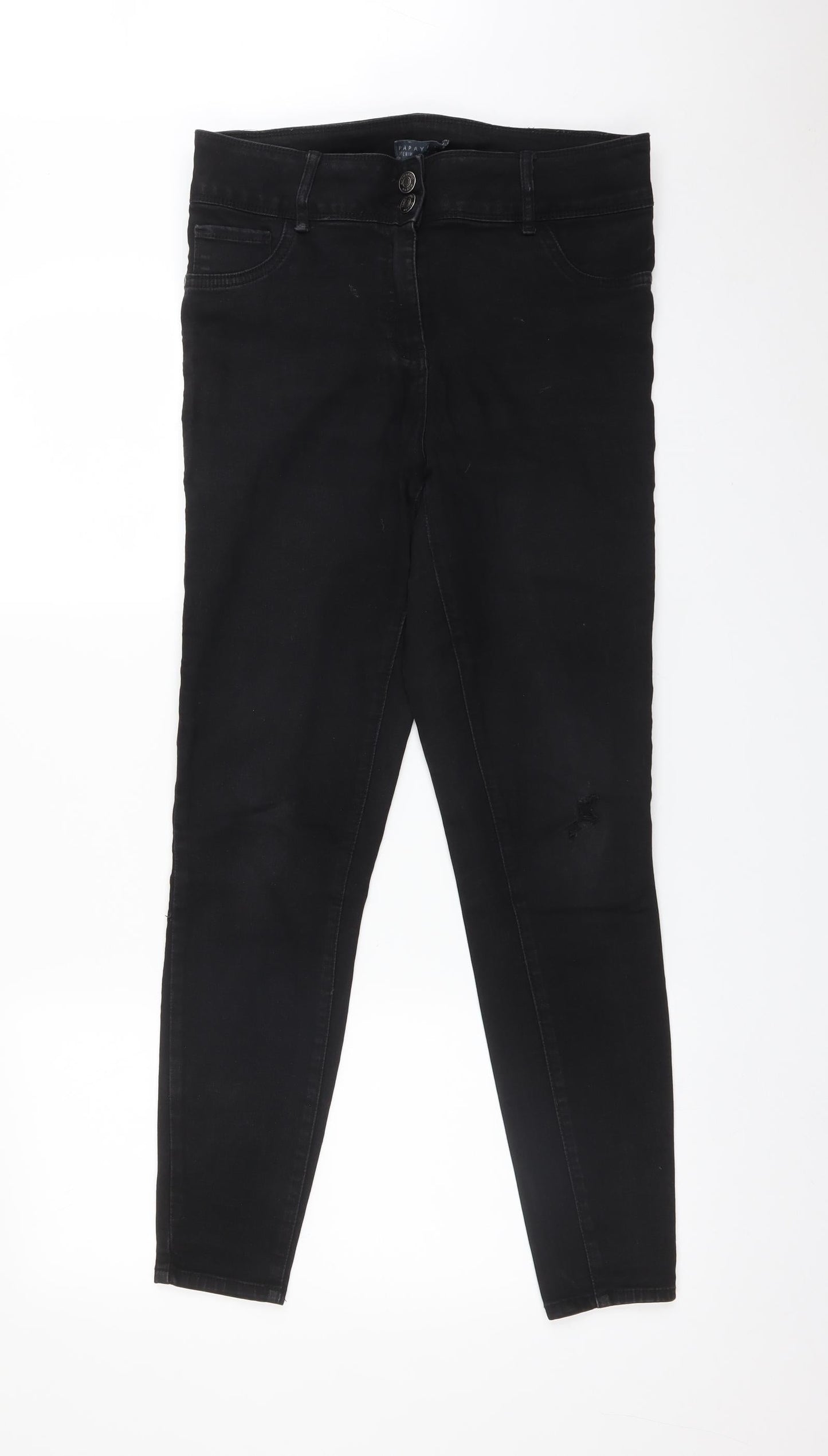 Papaya Womens Black   Jegging Jeans Size 12 L27 in
