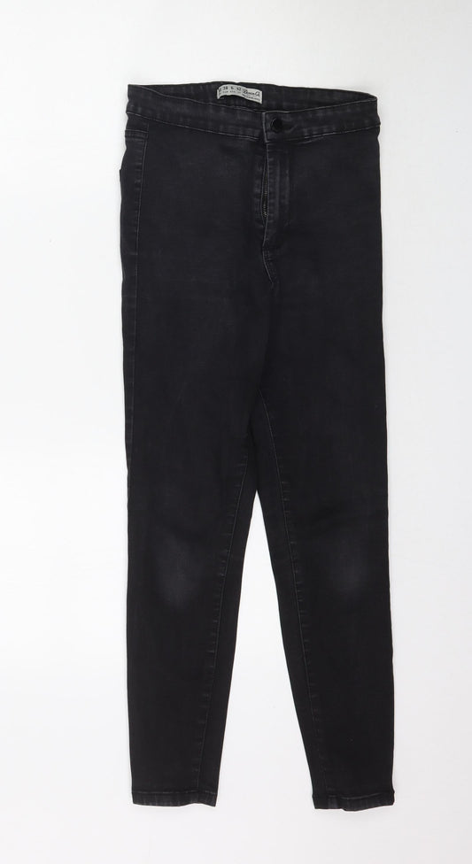 Denim Co. Womens Black  Denim Skinny Jeans Size 10 L25 in