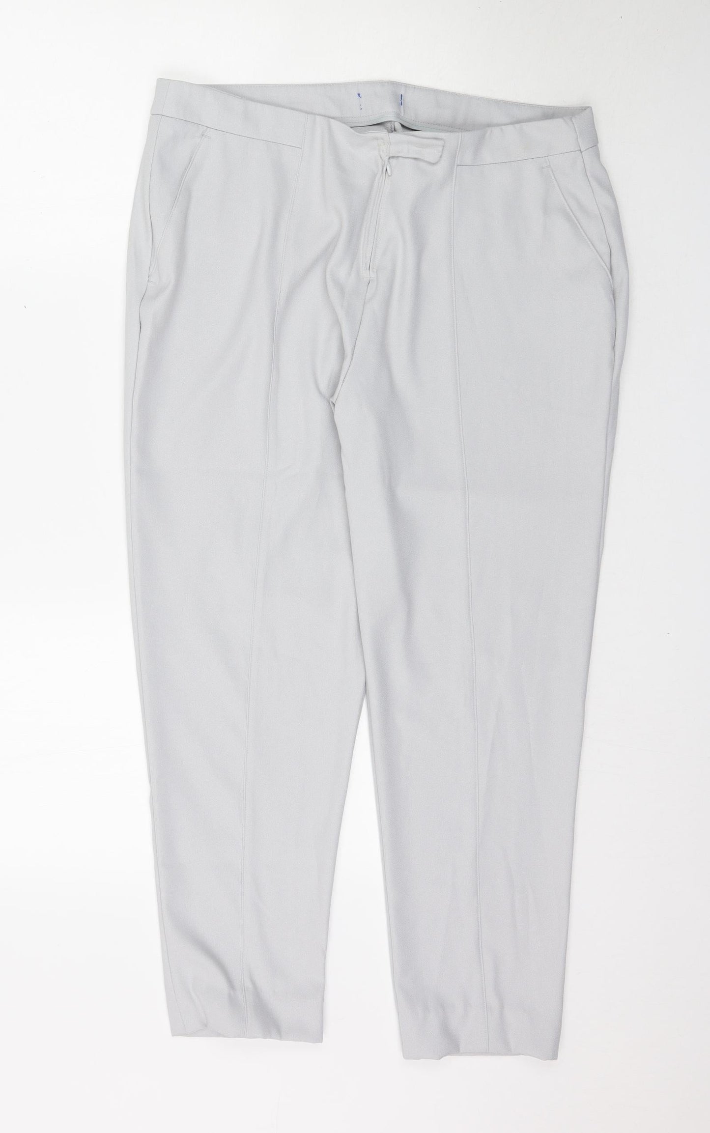 Preworn Womens Grey   Trousers  Size L L26 in
