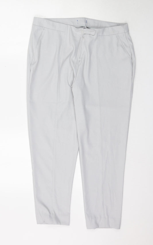 Preworn Womens Grey   Trousers  Size L L26 in