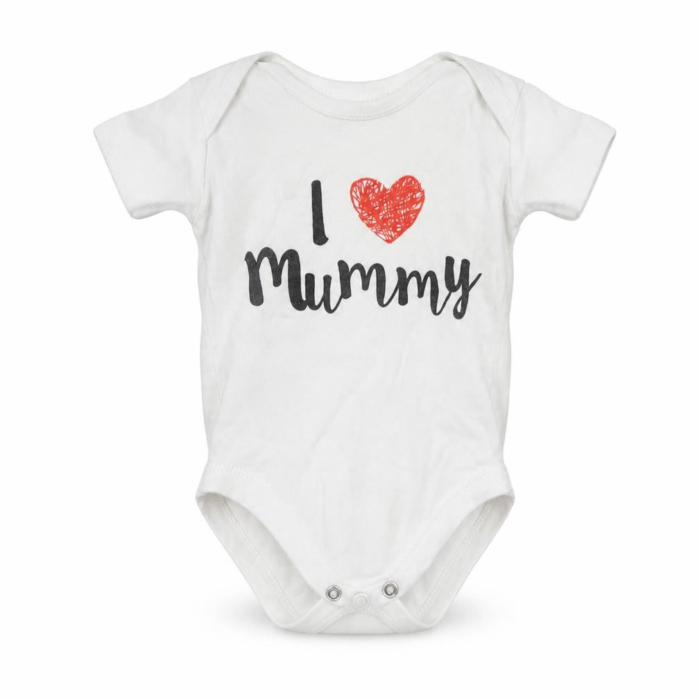 Nutmeg Girls White   Leotard One-Piece Size 3-6 Months  - I Love Mummy