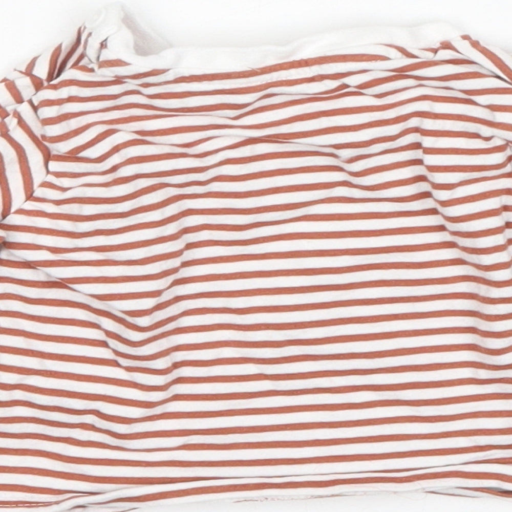 Matalan Girls Multicoloured Striped  Basic T-Shirt Size 0-3 Months