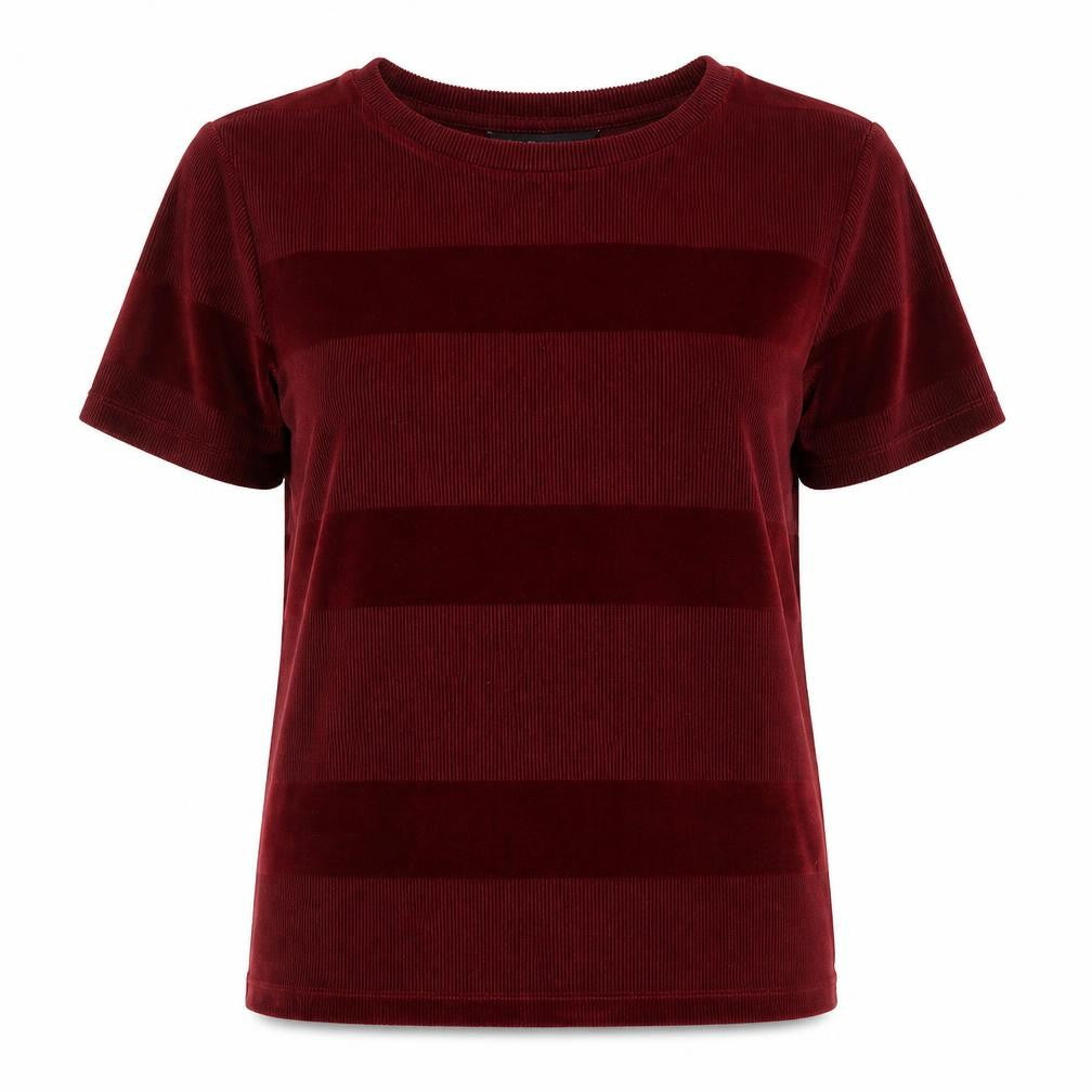 M&S Womens Red Striped  Basic Blouse Size 12