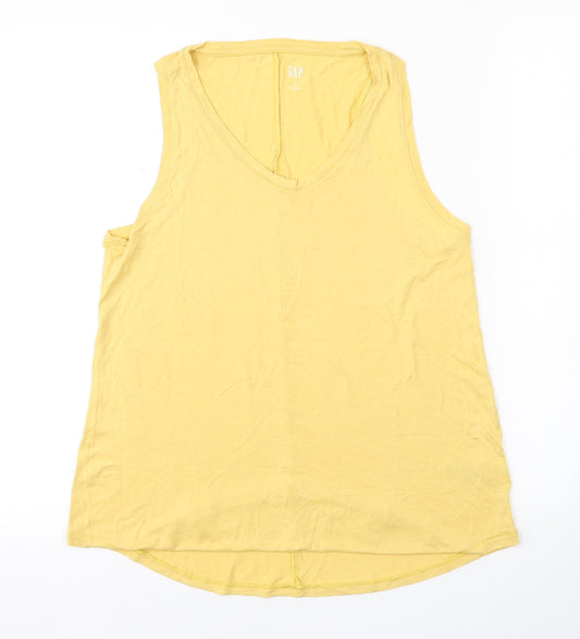 Gap Womens Yellow   Basic Tank Size M