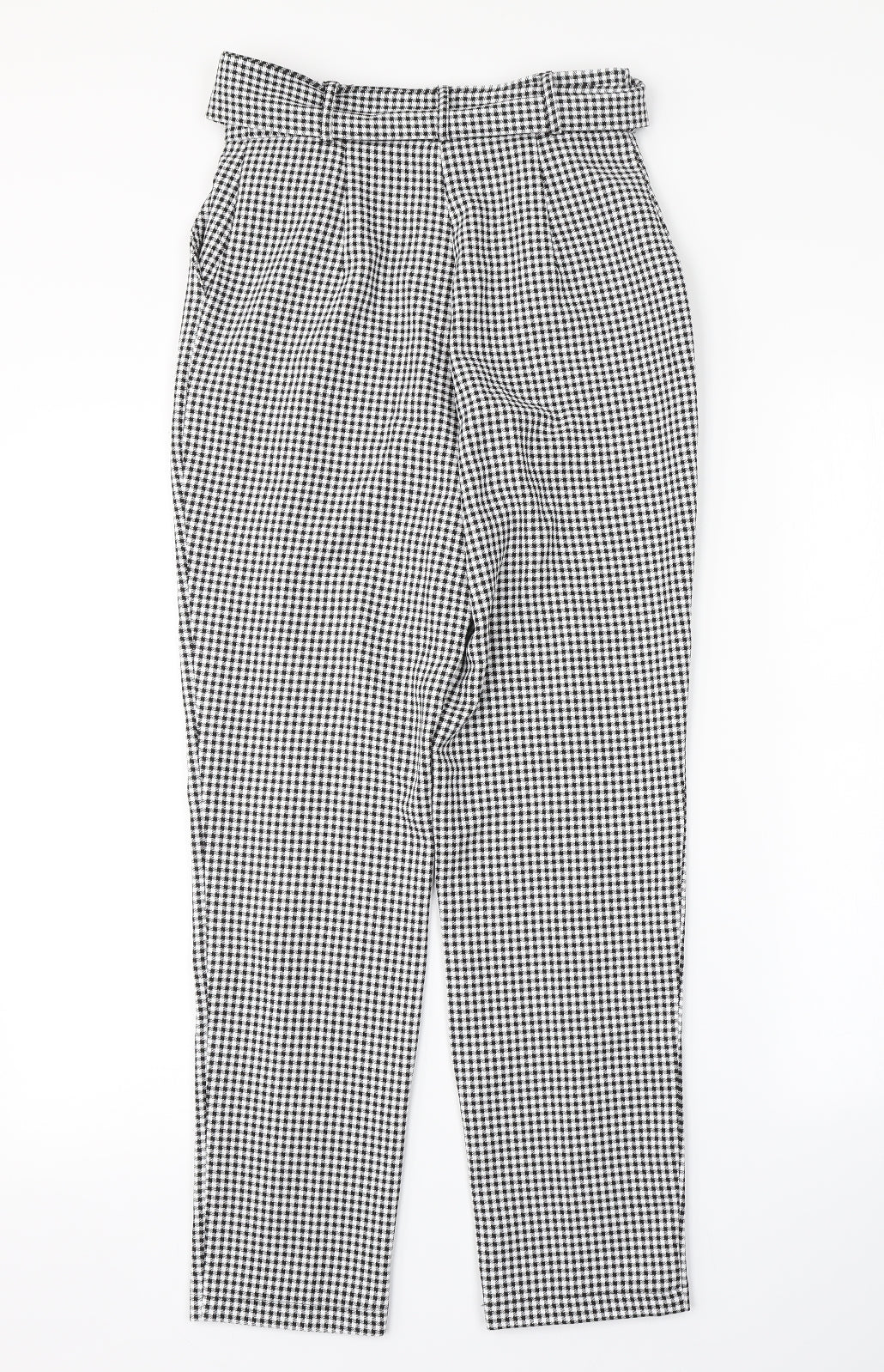 ASOS Womens White Check  Trousers  Size 8 L27 in