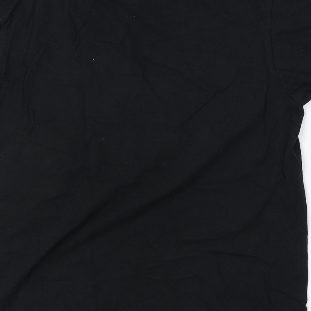 Preworn Boys Black   Basic T-Shirt Size L