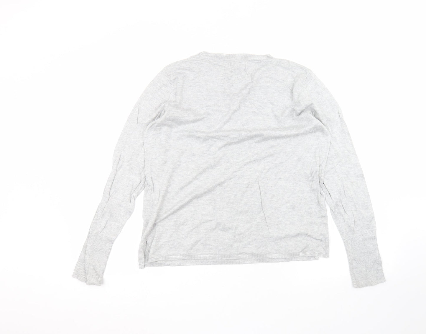 Only Womens Grey   Basic T-Shirt Size L